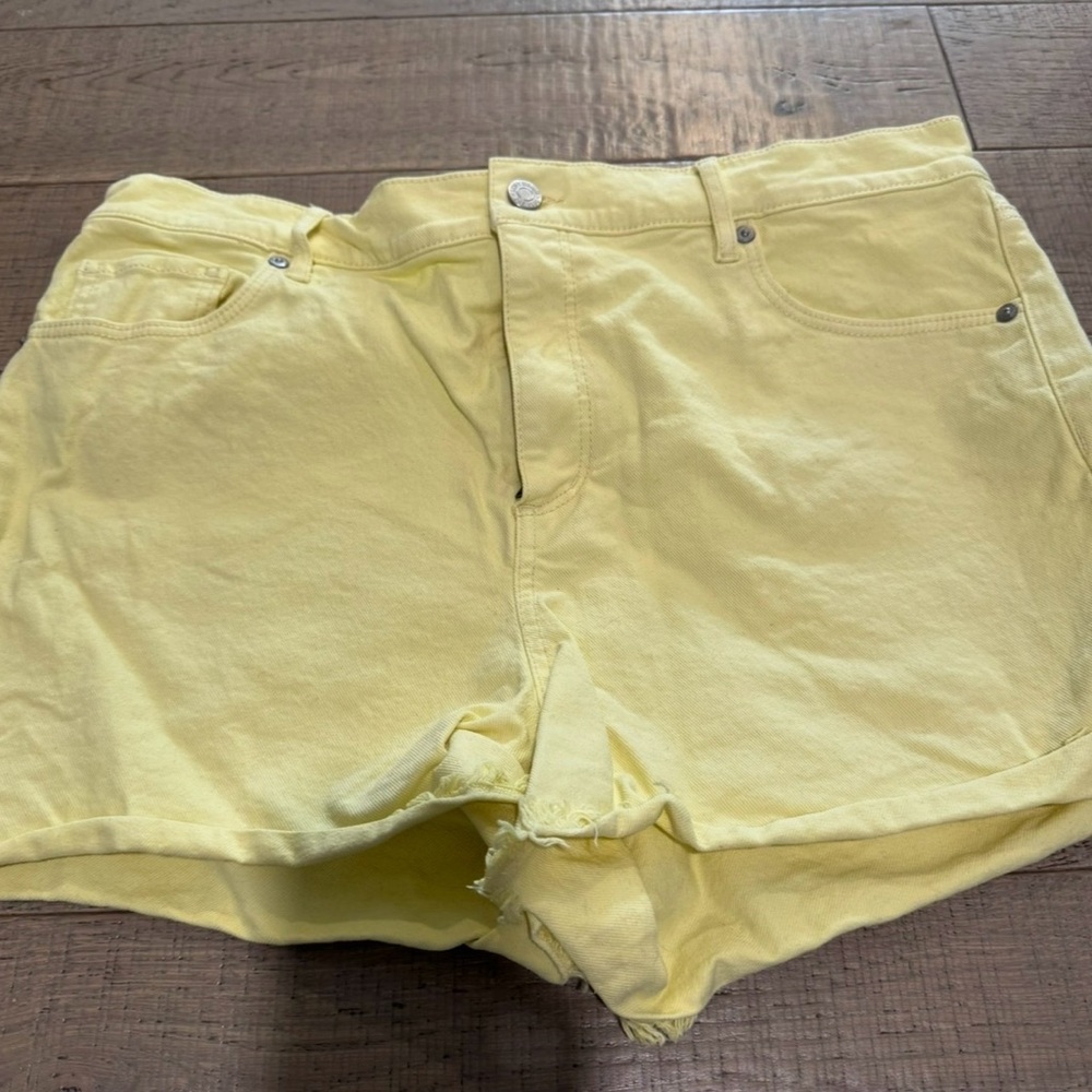 loft yellow shorts